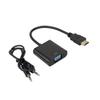 Cable de conversión HDMI a VGA con alimentación de audio Cable HD Cable adaptador HDMI a VGA Cable conector