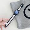 Adecuado para Correa de Apple Watch applewatch654321SE Lienzo Pieza Pieza Hueco iwatch Correa Simple