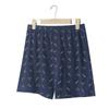Calças Senile Arloy Algodão Puro Calças Arloy Soltas Respiráveis Calças de Casa Estampadas Roupa Externa Calças de Pijama Calças Quatro Cantos para Gordinho