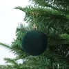 Bolas de Natal flocadas transfronteiriças, bolas de Natal de pelúcia multicoloridas, decorações de árvore de Natal, enfeites festivos para arranjos de cena de feriado