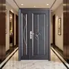 Puerta Antirrobo de Doble Capa con Tecnología de Empalme, Puerta de Entrada con Patrón de Cobre Vintage, Puerta de Entrada para Proyecto de Villa
