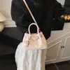 Bolso Único Tejido a Mano para Mujer 2025 Nuevo de Moda Primavera Versátil Textura de Alta Calidad Bolso Cruzado Estilo Cesta