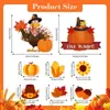 Pegatinas del Día de Acción de Gracias Pavo Buzón Pegatinas para Coche aptas Pegatinas Magnéticas Pegatinas Decorativas de Dibujos Animados Pegatinas para Fiestas Pegatinas Festivas Refrigerador