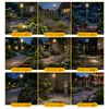 Luces Solares para Césped de Jardín, Iluminación de Jardín y Patio, Luces para Senderos, Decoración de Paisaje, Luces Nocturnas de Tungsteno para Insertar en el Suelo al Aire Libre