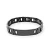 Etiqueta Curva Lisa de Acero de Titanio Popular Transfronteriza Pulsera para Hombres Grabable DIY Joyería al por Mayor con Diseño Moderno Personalizado