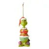 Decorações de Árvore de Natal Transfronteiriças, Decorações Verdes de Acrílico para Casa, Carro, Pingentes de Mochila, Presentes Infantis