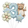 Nuevo Globo de Película de Aluminio de Pastel Mágico de Oso Set Número 32 pulgadas Garra de Oso Fiesta de Cumpleaños Infantil Accesorios para Fotos