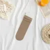 Meias Femininas Estilo Japonês Cor Sólida Comprimento Médio Meias de Algodão Quatro Estações Ins Moda Meias para Empilhar Coreia do Sul Finas Todas as Combinações Meia Meias Femininas de Comprimento Médio