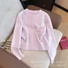 Cárdigan de punto bordado con cerezas, estilo coreano, suave y delicado, nueva colección de otoño, con botones de perla, suave y cómodo, perfecto para figuras petite