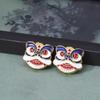 Cuentas chapadas en oro de aleación DIY hechas a mano Gongxi Fa Cai Xiangyun Lucky Nafu accesorios de joyería accesorios para cuerda de cabeza pulsera