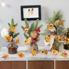 Nuevos adornos colgantes de Acción de Gracias transfronterizos: colgantes de pavo y calabaza para la ambientación de la fiesta de otoño