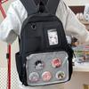 Nueva Mochila Estilo Universitario Japonés Mochila para Estudiante de Secundaria y Preparatoria Mochila Escolar Transparente de Alto Color con Dibujos Animados y Linda