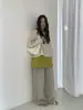 Cortina de Pedos EVERTRUE para Mujer Primavera 2025 Nuevo Estilo Coreano Algodón con Cordones Holgado Cintura Alta Accesorios 63876