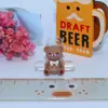 Cor AMOR Urso Acessórios de Resina Acessórios de Gel Creme Grampo de Cabelo Capinha de Celular DIY Material Artesanal Saco