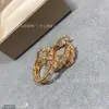 Collar de Serpiente Completo de Diamantes para Mujer, Chapado en Oro V con Oro Rosa de 18 Quilates, Diseño de Cabeza de Serpiente y Hueso de Serpiente, Cadena para Clavícula de Tres Círculos, Sencillo y Lujoso, Estilo de Nicho