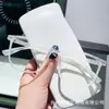 Novos Óculos TR de Armação Grande Anti-azul Estilo Coreano Unha de Arroz Distinta Liso Liso Liso Óculos Moda Feminina Óculos para Miopia