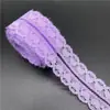 [30 Cores em Estoque] Renda Não Elástica de 3cm de Largura Acessórios DIY Tecido Artesanal Renda para Sofá Cortina Fabricante