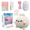 Kit de Materiales para Muñeca de Ganchillo Conejito Redondo Muñeca Hecha a Mano Decoración Interior DIY Transfronterizo de Amazon