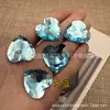 Acrílico 30mm Corazón de Melocotón Colorido Fondo Plano Doble Agujero Cosido a Mano Diamante Hecho a Mano DIY Joyería Accesorios para Ropa Accesorios de Corazón