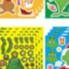 Calcomanías de Dibujos Animados para Niños DIY Juego Calcomanías de Regalo para Fiesta Haz Tus Propias Calcomanías Marco