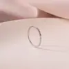 Anel Tendência Europeu e Americano de Aço Titânio Leve de Luxo Nicho Não Desbota para Mulheres, Simples Anel de Cauda de Casal Ouro Rosa Acessório de Moda