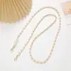 Venta Caliente Estilo Coreano Cadena de Cuero Pequeña Fragancia Lanyard para Teléfono Móvil Cadena de Perlas para Teléfono Móvil Colgante para Funda de Teléfono Móvil Cadena Cruzada