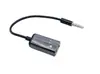 Microfone de Áudio para Computador de 17cm Adaptador Dois-em-Um para Fones de Ouvido de Celular, Conversor de Cabo para Karaokê com Fio de Cobre Puro