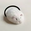 Gomitas para el Pelo de Ratón Peludas y Suaves, Creativas y Lindas Gomitas para el Pelo de Hámster de Dibujos Animados Estilo Japonés, Accesorios para el Pelo de Hámster Femeninos al por Mayor