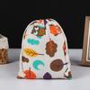 Bolsa de arpillera impermeable con revestimiento de lino pequeña individual personalizada portátil regalo de boda bolsa de asas de yute en stock al por mayor