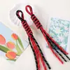 Nuevo Colgante de Cuerda Trenzada a Mano de Doble Hilo de Colores Bolsa de Cuerda Fina Anudada Cadena para Colgar Teléfono Móvil Accesorios Colgante DIY Venta al por Mayor
