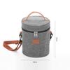 Lonchera Cilíndrica Aislada con Bolsa de Hielo Grande Engrosada de Papel Aluminio Bolsa para Almuerzo para Estudiante Trabajo Bolso Tote para Almuerzo Bolsa de Hielo