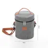 Lonchera Térmica Cilíndrica Bolsa para Paletas de Hielo Tamaño Grande Papel de Aluminio Espesado Bolsa Bento Portador de Comida para Estudiantes y Trabajo Paquete de Hielo de Mano
