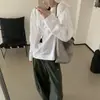 Oferta por Tempo Limitado 50% de descontoNão aceitamos devoluções ou trocas por motivos que não sejam de qualidade. Camisa de Manga Longa Slimming de Caimento Solto em Estoque para Mulheres