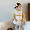 Ropa para Niñas, Vestido de Invierno con Forro de Felpa, Nuevo Estilo 2025, Vestido Chaleco para Niñas, Vestido de Princesa, Vestido para Bebé Niña