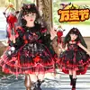 Disfraz de Cosplay de Vampiro para Niños de Halloween Vestido de Princesa para Niñas Lolita Vestido de Cumpleaños Estilo Gótico para Niña Pequeña