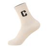 Calcetines de mujer Hengyuanxiang otoño e invierno calcetines gruesos color sólido letra calcetines deportivos tubo calcetines de señora una generación de cabello