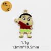 Serie Crayon Shin-Chan Accesorios de Joyería de Aleación DIY Colgante Individual Pequeño Colgante de Dibujos Animados Estilo Japonés Colgante para Coleta Accesorio para el Cabello