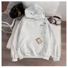 Moletom Bordado Floco de Neve High Street Americano Masculino Feminino Primavera Outono Novo Estilo Tendência Design de Marca Senso de Design Nicho Casal Roupa Exterior