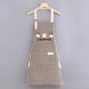 Nuevo mono de algodón puro, delantal para limpiarse las manos, ropa de trabajo de estilo coreano, transpirable, para cocina, hogar, para hombres y mujeres, estampado
