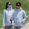 Chaqueta Estándar Nacional Nueva para Hombre y Mujer, Forro Polar Tres en Uno, Chaqueta Cálida e Impermeable para Montañismo al Aire Libre, Conjunto de Dos Piezas