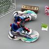Zapatos Infantiles Primavera 2025 Malla Doble Transpirable Zapatos Deportivos para Niños con Hebilla Giratoria, con Luces, Suela Ligera Zapatillas para Niños