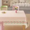 Toalha de Mesa Minimalista Impermeável à Prova de Óleo Lavável Retangular Resistente ao Calor Capa para Mesa de Jantar Estilo Ins Capa para Mesa de Café de PVC