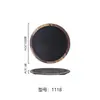 Prato Redondo de Melamina Prato para Churrasco Estilo Coreano Imitação de Porcelana Prato Plano Criativo Huofengxiang Prato de Carne para Fondue Prato de Carne Cortada na Hora