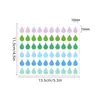 Nuevas pegatinas transfronterizas, pegatinas de puntos de papel recubierto de colores, marcadores de puntos mensuales para clasificación, pegatinas redondas autoadhesivas escritas a mano