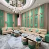 Suministro Directo de Fábrica de Juegos de Sofás y Mesas de Café para KTV, Asientos en Cabina para Clubes Privados de Bar, Personalización de Sofás KTV en Forma de U y L