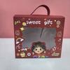 Caja Grande de Dulces de Luna Llena para Bebé Alto Sentido Jardín de Niños Cumpleaños de Niños Caja de Regalo Portátil Regalo de Acompañamiento para un Año de Edad