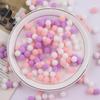 Bolas de Pelo Mixtas Coloridas de 10 mm de Alta Elasticidad Jardín de Niños Hecho a Mano DIY Colorido Pom Juguetes Adornos para la Cabeza Zapatos y Sombreros Accesorios Pom Pom Pequeño