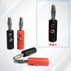 Cable de Prueba de Cabeza de Linterna de 4 mm Enchufe Banana Enchufe de Cuatro Puntas Fabricante Mayorista Sin Soldadura Chapado en Oro Fijo Níquel