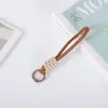 5 Nuevos Llaveros Trenzados de Color Bloqueado Cordón para Teléfono Cuerda Trenzada Corta Creativa Anillo para Llaves Cuerda Colgante Desmontable Anti-Pérdida