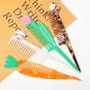 Nuevo Peine para el Cabello de Animales de Dibujos Animados de Nicho, Lindo Peine de Acetato de Tulipán de Frutas y Verduras, Peine Portátil de Gama Alta
